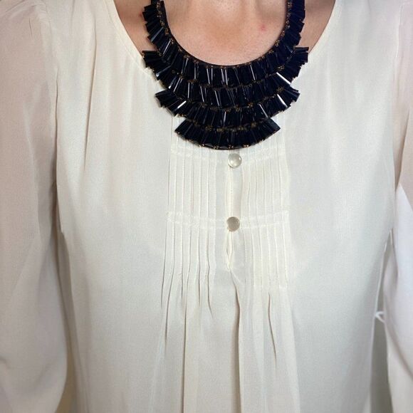 Geometric Black Crystal Statement Collar Bib Necklace - Picture 5 of 8